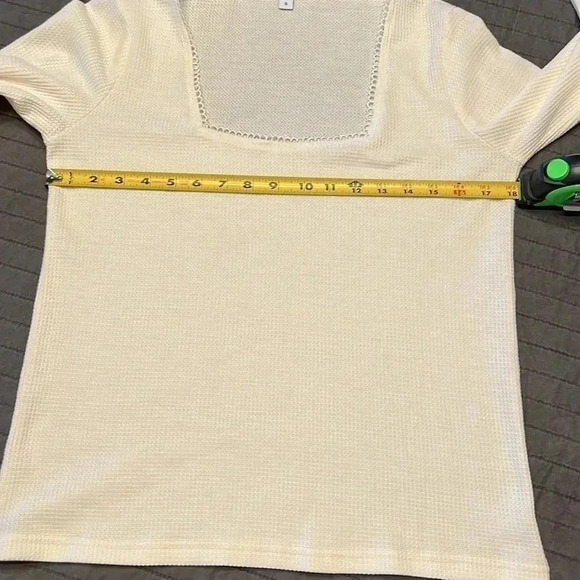 Waffle knit with square neckline - Picture 4 of 7